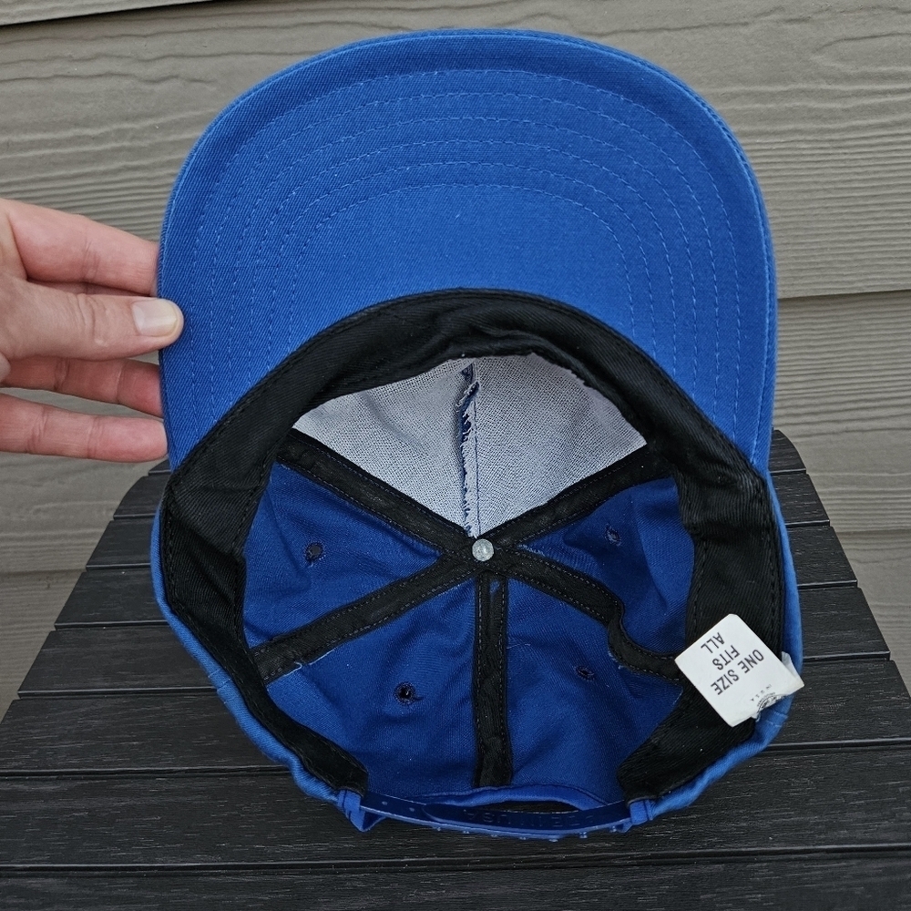 Vintage 90s Cheers Boston TV Show Restaurant Snapback Hat Cap Made in USA Blue - Picture 8 of 9